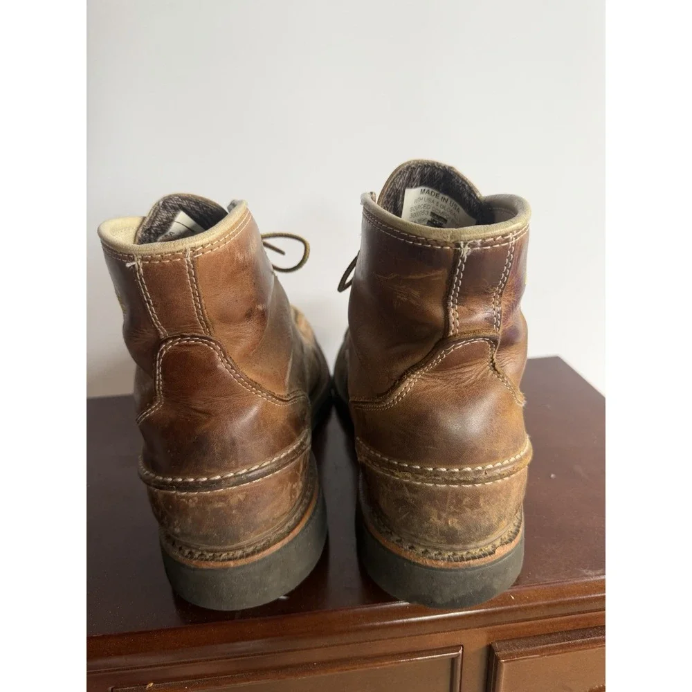 Thorogood 1957 Series 6'' Crazy Horse Steel Moc Toe  Boot Sz 10.5 Look At Pics